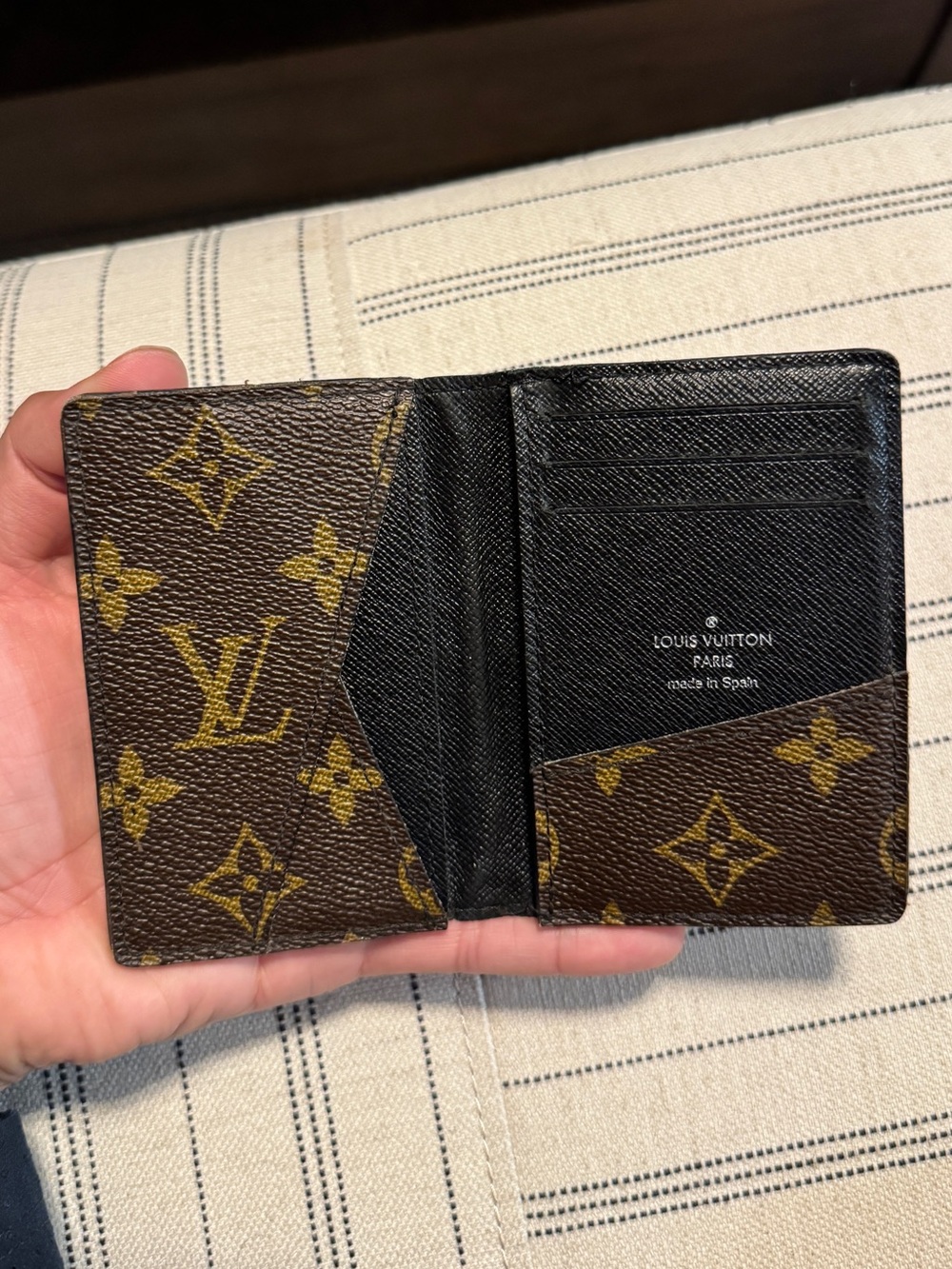 Louis Vuitton Monogram Card & Pocket Organizer in Brown and Black - Picture 3 of 8